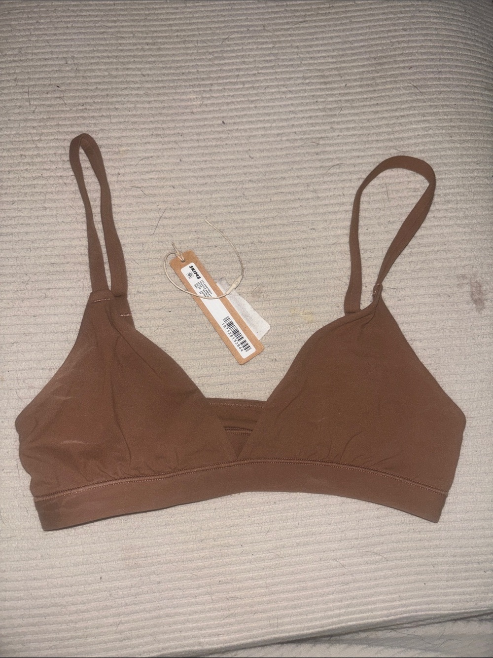 SKIMS Wireless Brown Triangle Bralette - Women Intimates